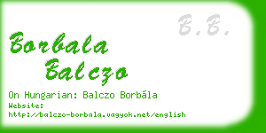 borbala balczo business card