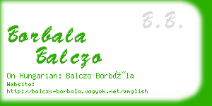 borbala balczo business card